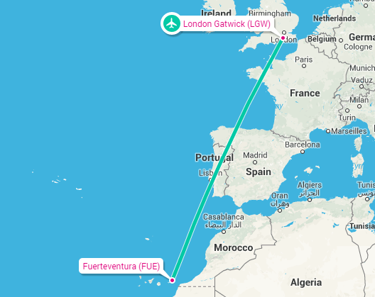 lgw-fue-route