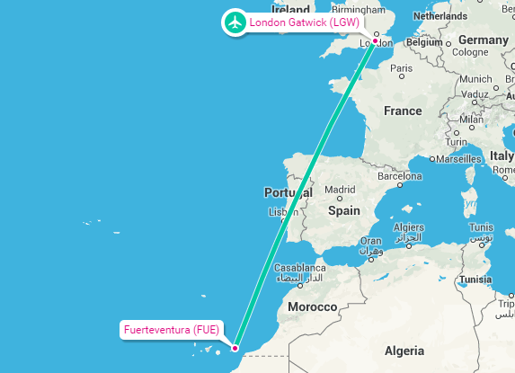 lgw-fue-route